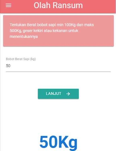 Emulate Android APK RANSUM PAKAN SAPI