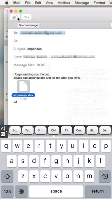 Emulate iPhone app Rapid Desktop using MyAndroid