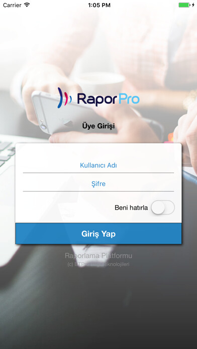 Emulate iPhone app RaporPro Cloud using MyAndroid Emulate iPhone app RaporPro Cloud using MyAndroid