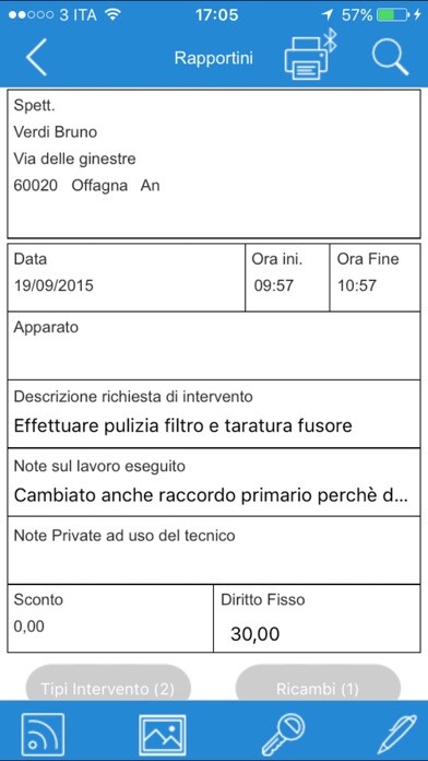 Emulate iPhone app Rapportini using MyAndroid