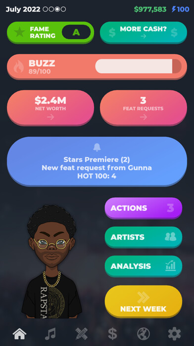 Emulate iPhone app RAPSTAR - rapper simulator using MyAndroid Emulate iPhone app RAPSTAR - rapper simulator using MyAndroid