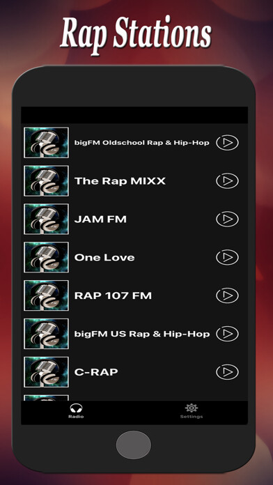 Emulate iPhone app Rap Stations using MyAndroid