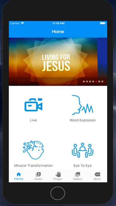 Emulate iPhone app Rapture Broadcasting Network using MyAndroid