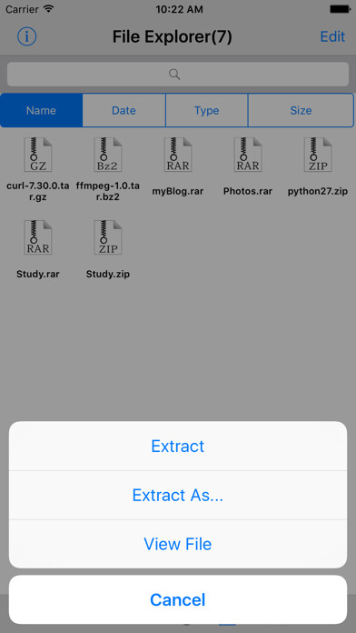 Emulate iPhone app Rar Sharp+ using MyAndroid Emulate iPhone app Rar Sharp+ using MyAndroid