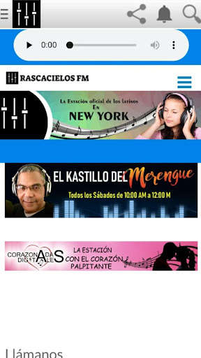 Run android online APK RASCACIELOS FM from MyAndroid or emulate RASCACIELOS FM using MyAndroid