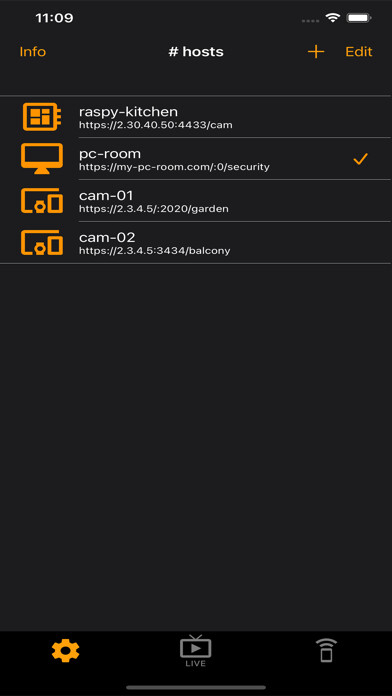 Emulate iPhone app raspberryPI Cam using MyAndroid