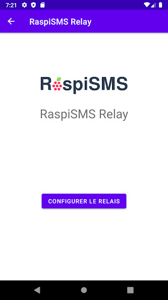 Run android online APK RaspiSMS Relay from MyAndroid or emulate RaspiSMS Relay using MyAndroid