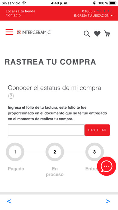 Emulate iPhone app Rastrea tu Compra using MyAndroid Emulate iPhone app Rastrea tu Compra using MyAndroid