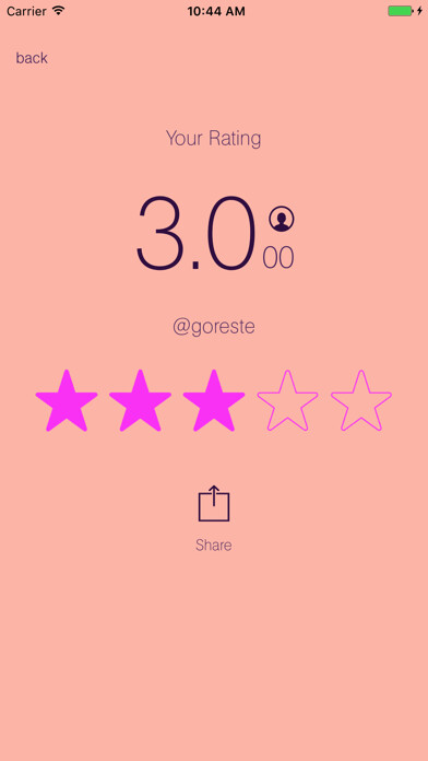 Emulate iPhone app Rate for mirror using MyAndroid