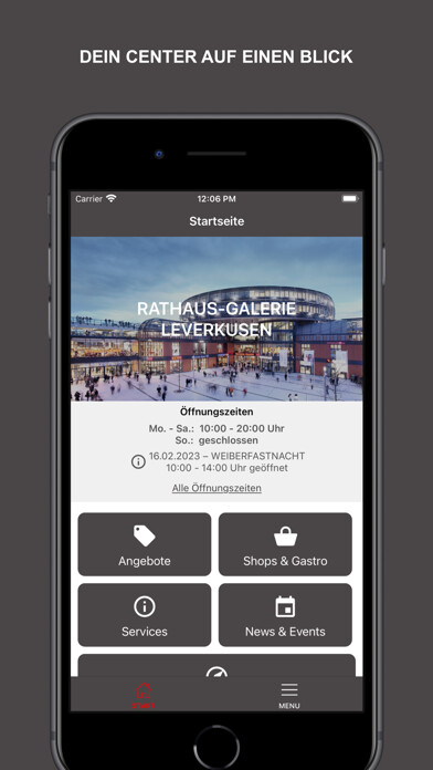 Emulate iPhone app Rathaus-Galerie Leverkusen using MyAndroid Emulate iPhone app Rathaus-Galerie Leverkusen using MyAndroid
