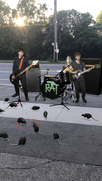 Emulate iPhone app Rat Parade AR using MyAndroid