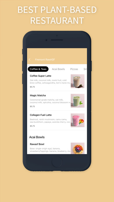 Emulate iPhone app RawASF Plant-Based Cafe using MyAndroid Emulate iPhone app RawASF Plant-Based Cafe using MyAndroid
