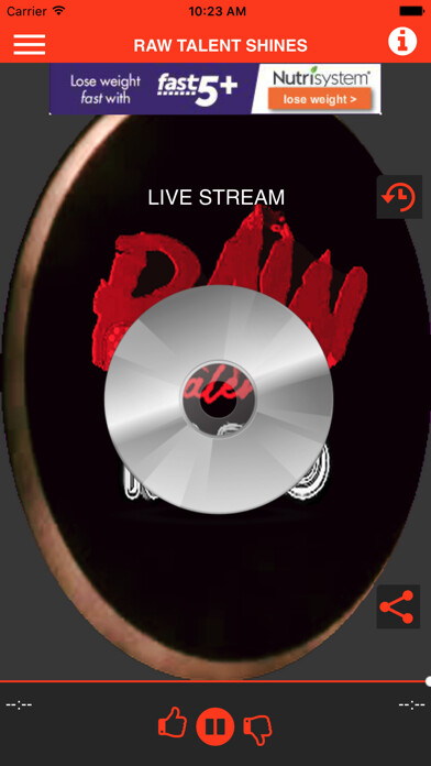 Emulate iPhone app RAW TALENT RADIO using MyAndroid