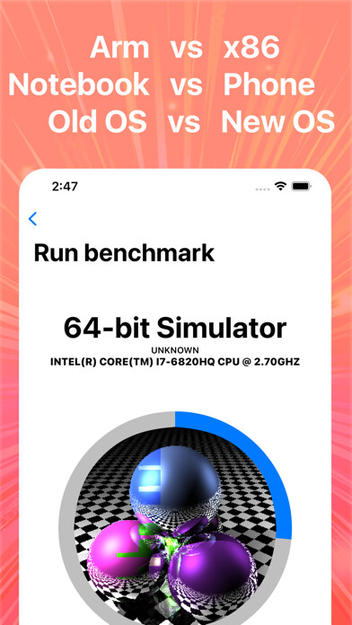 Emulate iPhone app Raybench: OS system speed test using MyAndroid Emulate iPhone app Raybench: OS system speed test using MyAndroid