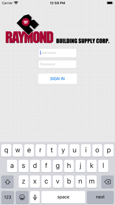 Emulate iPhone app Raymond Building Supply using MyAndroid