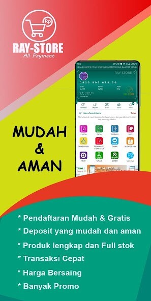 Run android online APK RAY-STORE Agen Pulsa PLN,PPOB,Kuota,Game,Emoney from MyAndroid or emulate RAY-STORE Agen Pulsa PLN,PPOB,Kuota,Game,Emoney using MyAndroid