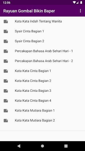 Run android online APK Rayuan Gombal Bikin Baper - Cinta Romantis Arab from MyAndroid or emulate Rayuan Gombal Bikin Baper - Cinta Romantis Arab using MyAndroid