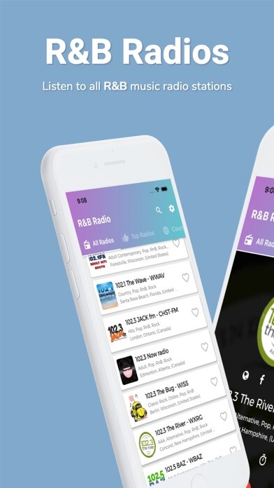 Emulate iPhone app R&B Radio - R&B Music using MyAndroid