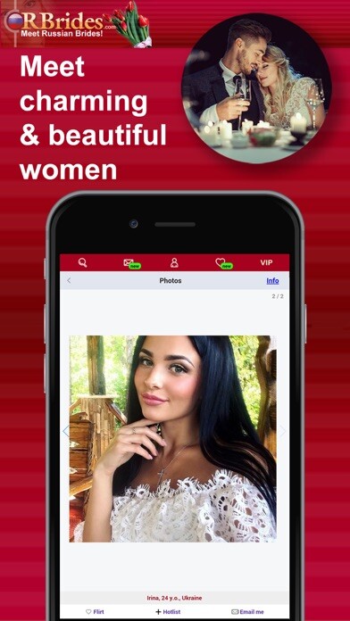 Emulate iPhone app RBrides Online Dating using MyAndroid