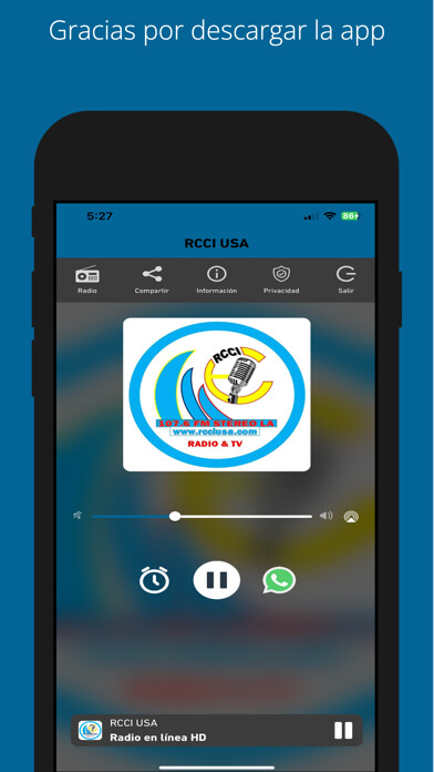 Emulate iPhone app RCCI INTERNACIONAL using MyAndroid