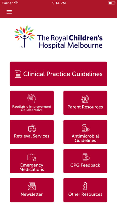 Emulate iPhone app RCH Clinical Guidelines using MyAndroid Emulate iPhone app RCH Clinical Guidelines using MyAndroid