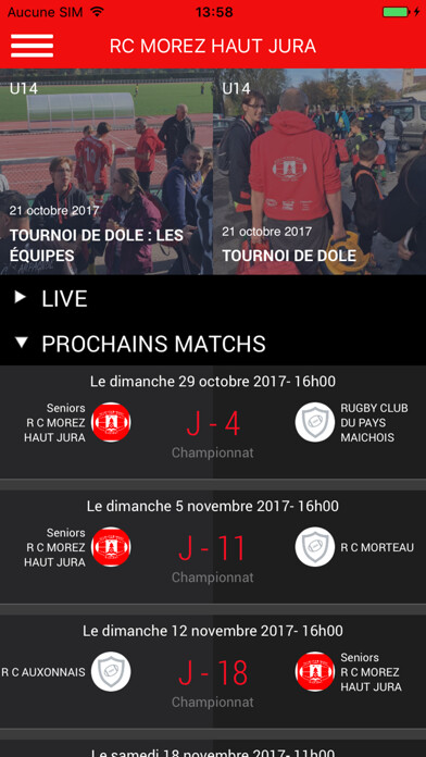 Emulate iPhone app RC MOREZ HAUT JURA using MyAndroid