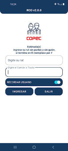 Run android online APK RCO COPEC from MyAndroid or emulate RCO COPEC using MyAndroid