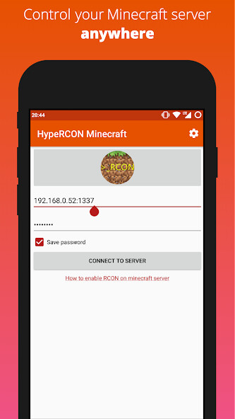 Run android online APK RCON Client for Minecraft from MyAndroid or emulate RCON Client for Minecraft using MyAndroid Run android online APK RCON Client for Minecraft from MyAndroid or emulate RCON Client for Minecraft using MyAndroid