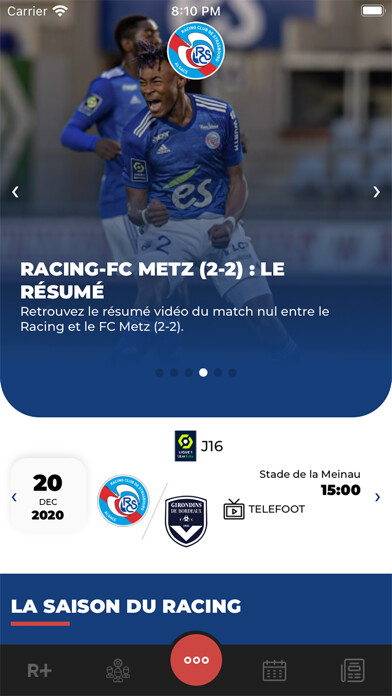 Emulate iPhone app RC Strasbourg Alsace using MyAndroid Emulate iPhone app RC Strasbourg Alsace using MyAndroid