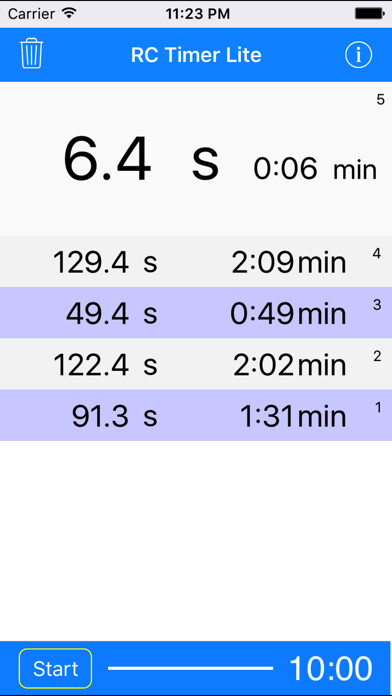 Emulate iPhone app RC-Timer Lite using MyAndroid Emulate iPhone app RC-Timer Lite using MyAndroid
