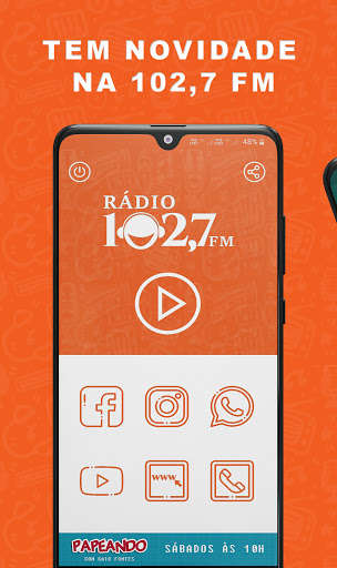 Run android online APK Rádio 102,7FM - Além Paraíba from MyAndroid or emulate Rádio 102,7FM - Além Paraíba using MyAndroid
