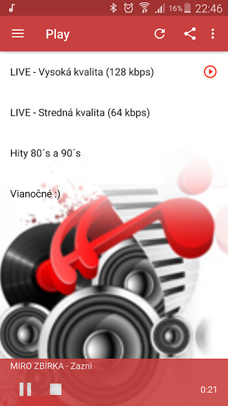 Emulate iPhone app Rádio Beta using MyAndroid Emulate iPhone app Rádio Beta using MyAndroid
