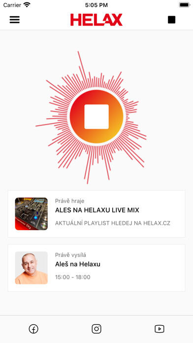 Emulate iPhone app Rádio Helax using MyAndroid Emulate iPhone app Rádio Helax using MyAndroid