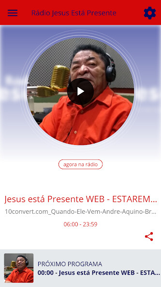 Run android online APK Rádio Jesus Está Presente from MyAndroid or emulate Rádio Jesus Está Presente using MyAndroid