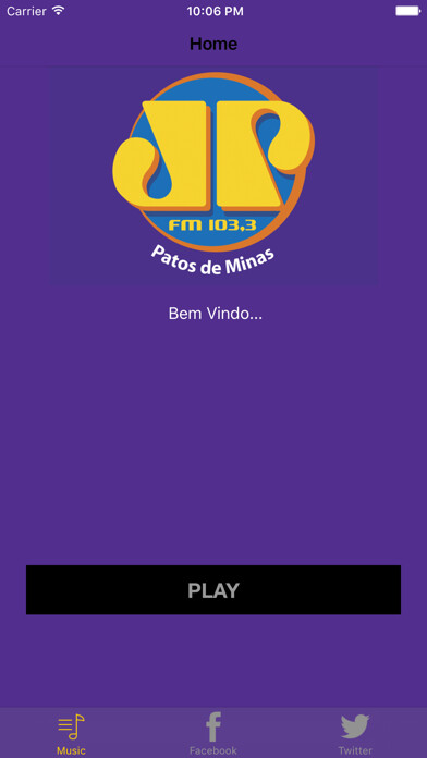 Emulate iPhone app Rdio Jovem Pan Patos using MyAndroid
