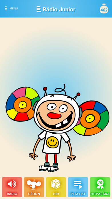 Emulate iPhone app Rádio Junior – Český rozhlas using MyAndroid