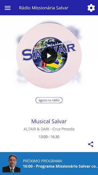 Run android online APK Rádio Missionária Salvar from MyAndroid or emulate Rádio Missionária Salvar using MyAndroid Run android online APK Rádio Missionária Salvar from MyAndroid or emulate Rádio Missionária Salvar using MyAndroid