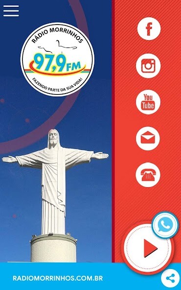 Run android online APK Rádio Morrinhos 97,9 FM from MyAndroid or emulate Rádio Morrinhos 97,9 FM using MyAndroid Run android online APK Rádio Morrinhos 97,9 FM from MyAndroid or emulate Rádio Morrinhos 97,9 FM using MyAndroid