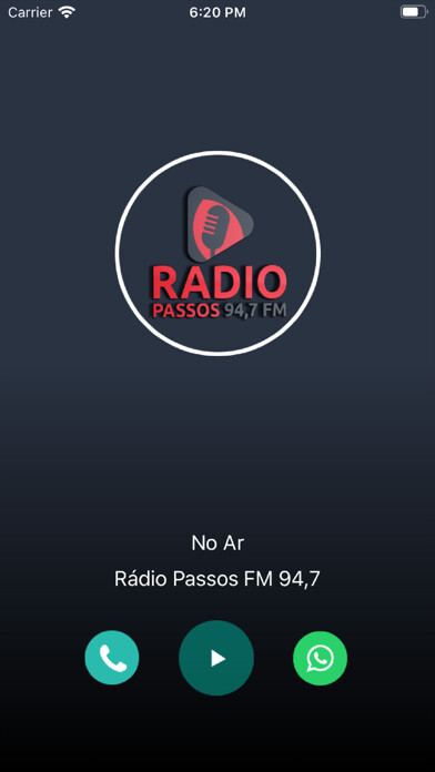 Emulate iPhone app Rádio Passos FM using MyAndroid