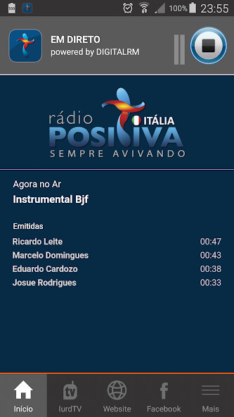 Run android online APK Rádio Positiva Itália from MyAndroid or emulate Rádio Positiva Itália using MyAndroid Run android online APK Rádio Positiva Itália from MyAndroid or emulate Rádio Positiva Itália using MyAndroid
