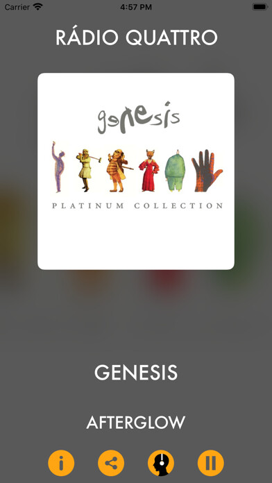 Emulate iPhone app RÁDIO QUATTRO using MyAndroid