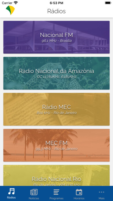 Emulate iPhone app Rádios EBC using MyAndroid Emulate iPhone app Rádios EBC using MyAndroid