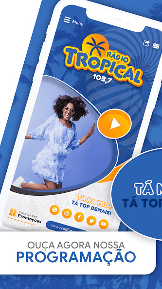 Run android online APK Rádio Tropical Vix from MyAndroid or emulate Rádio Tropical Vix using MyAndroid