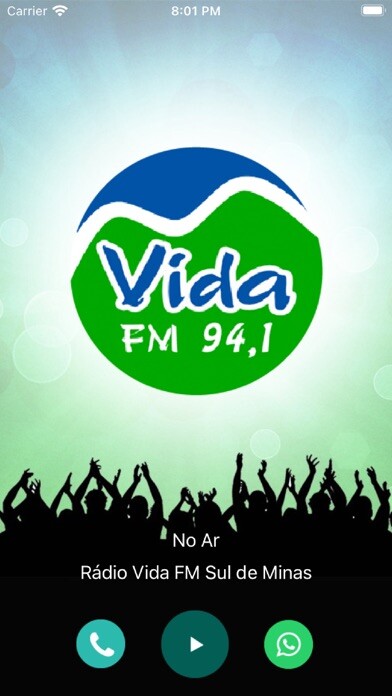 Emulate iPhone app Rádio Vida FM 94 Sul de Minas using MyAndroid Emulate iPhone app Rádio Vida FM 94 Sul de Minas using MyAndroid