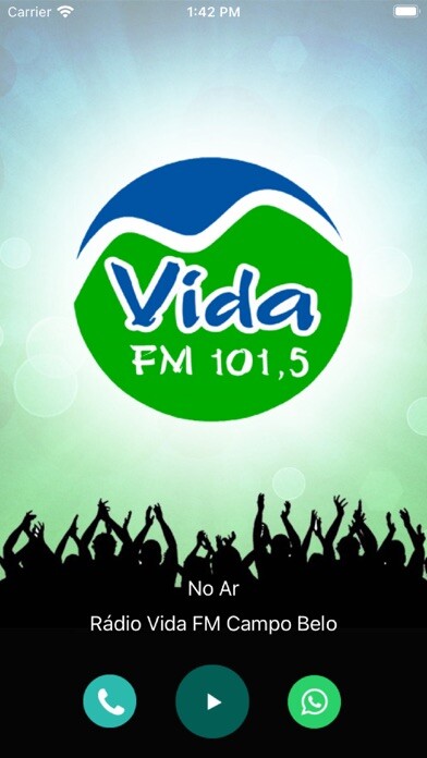 Emulate iPhone app Rádio Vida FM Campo Belo using MyAndroid Emulate iPhone app Rádio Vida FM Campo Belo using MyAndroid