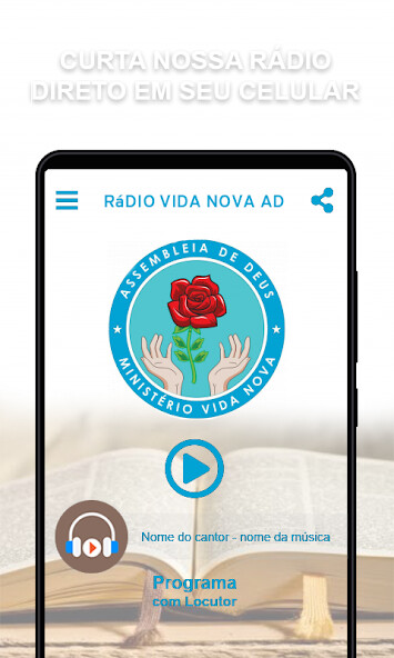 Run android online APK Rádio VIDA NOVA AD from MyAndroid or emulate Rádio VIDA NOVA AD using MyAndroid