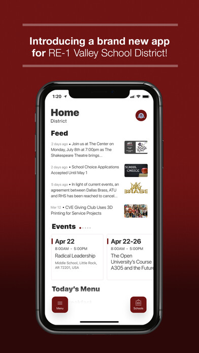 Emulate iPhone app RE-1 Valley Schools using MyAndroid Emulate iPhone app RE-1 Valley Schools using MyAndroid