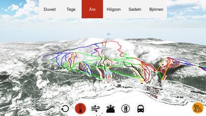 Emulate iPhone app Åre 3D Piste Map using MyAndroid