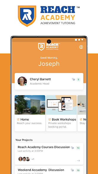 Run android online APK Reach Academy: Comm Portal from MyAndroid or emulate Reach Academy: Comm Portal using MyAndroid