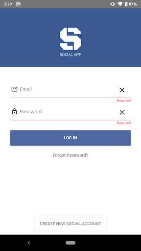 Run android online APK React Native Social App from MyAndroid or emulate React Native Social App using MyAndroid